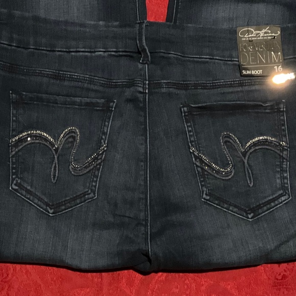 Women’s DG2 Diane Gilman Forever Lux StretchDenim Slim Bootcut Jeans Size 16 NWT - Picture 10 of 16